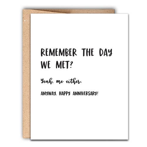 Remember the Day We Met Letterpress Card